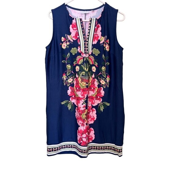 New York & Company XL Floral Sleeveless Dress Summer vacation resort - Picture 1 of 9
